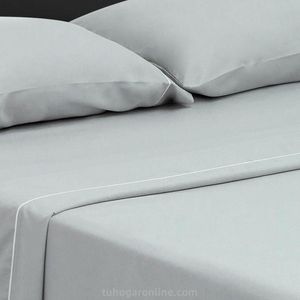 JUEGO DE SÁBANAS MICROFIBRA SUAVIZADA BÁSICA CAMA KING GRIS