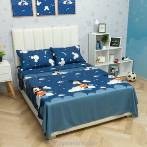JUEGO DE SÁBANAS CAMA SEMIDOBLE DISNEY MICKEY JR