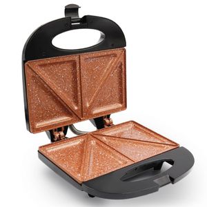 Sanduchera Negra Con Cobre Antiadherente SM117N Home Elements